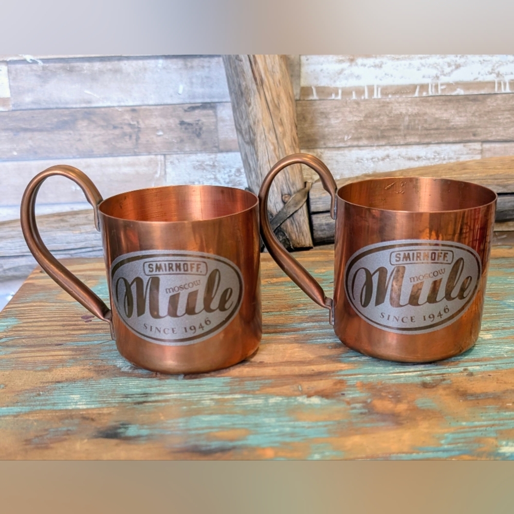 100 Percent Copper Smirnoff Mule Moscow Mugs